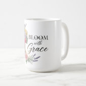 Mug Fleur avec Grace Elegant Floral Femme Silhouette (Devant droit)