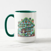 Mug Fleur avec grâce | Kawaii Girl avec Plante (Gauche)