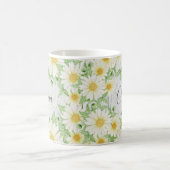 Mug Fleur blanc marguerite Nom aquarelle (Centre)