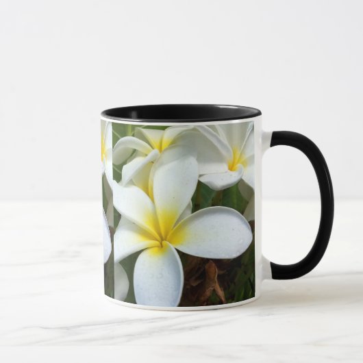 Mug Fleur blanche de Plumeria d'Hawaï (Droite)