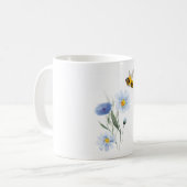 mug fleur bleu  (Devant gauche)
