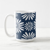 Mug Fleur bleu blanc pâle (Gauche)