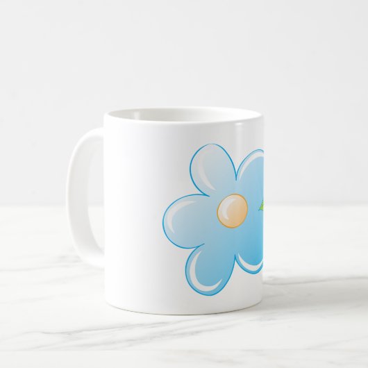 Mug Fleur bleue (Devant gauche)