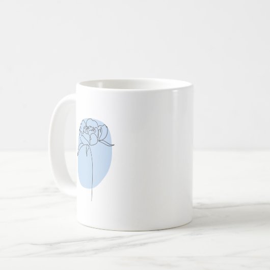 Mug fleur bleue (Devant gauche)