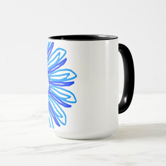 Mug Fleur bleue (Devant droit)