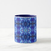 Mug Fleur bleue abstraite (Centre)