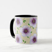 Mug Fleur bleue botanique d'été doux (Devant gauche)