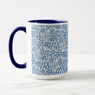 MUG FLEUR BLEUE ÉLÉGANTE