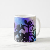 Mug Fleur bleue personnalisée Design Café Mug, Coupe (Devant droit)