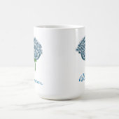 Mug Fleur Bleue Tendance (Centre)