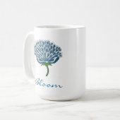 Mug Fleur Bleue Tendance (Devant gauche)