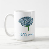 Mug Fleur Bleue Tendance (Gauche)