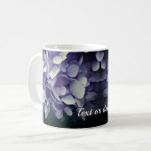 Mug Fleur Blue Hydrangea personnalisée (Devant gauche)
