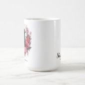 Mug Fleur botanique de corbeau rose (Centre)