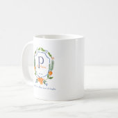 Mug Fleur botanique de Noël Citrus | Photo de vacances (Devant gauche)