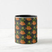 Mug Fleur botanique de style William Morris noir  (Centre)