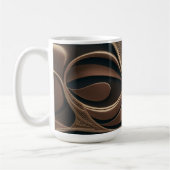 Mug Fleur botanique dorée Élégant (Gauche)