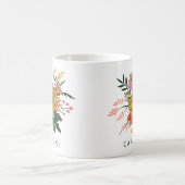 Mug Fleur botanique minimaliste simple personnalisée (Centre)