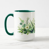 Mug Fleur botanique verte (Gauche)