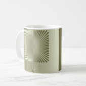 Mug Fleur carrée dorée (Devant gauche)
