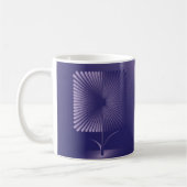 Mug Fleur carrée violette (Gauche)
