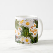Mug Fleur Chamomile, Cadeau Anniversaire Soyez Heu (Devant droit)