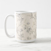 Mug Fleur Chic Crème (Gauche)