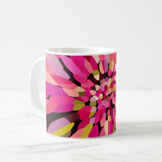 Mug Fleur Confetti Rose (Devant gauche)