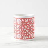 Mug Fleur corail et couleur blanche (Centre)