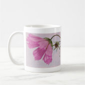 Mug Fleur Cosmo rose texturée (Gauche)