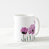 Mug Fleur Cosmos Violet Fleur Rose (Devant droit)