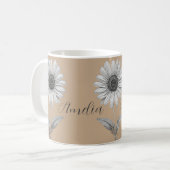 Mug Fleur Cute Daisy personnalisable (Devant gauche)