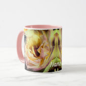 Mug Fleur d'abeilles et de Roses personnalisée (Devant gauche)