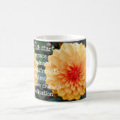 Mug Fleur Dahlia Jaune (Devant droit)