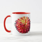 Mug Fleur Dahlia vibrante Personnalisée (Gauche)