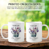 Mug Fleur d'anniversaire personnalisable d'Iris de fév