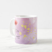 Mug Fleur d'Août personnalisé (Devant gauche)