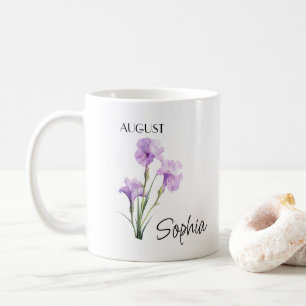 Mug Fleur d'août personnalisée