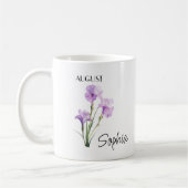 Mug Fleur d'août personnalisée (Gauche)