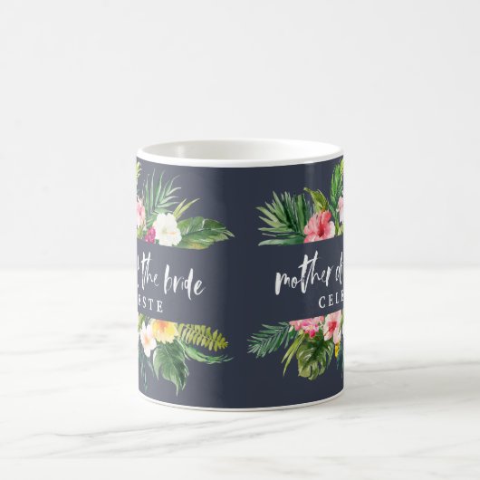 Mug Fleur d'aquarelle de la mariée (Centre)