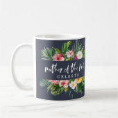 Mug Fleur d'aquarelle de la mariée (Gauche)