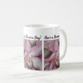 Mug Fleur d'aquarelle d'orchidée rose (Devant droit)