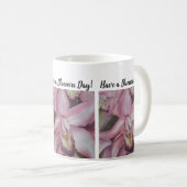 Mug Fleur d'aquarelle d'orchidée rose (Devant droit)