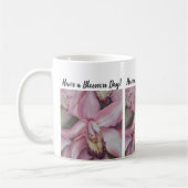 Mug Fleur d'aquarelle d'orchidée rose (Gauche)