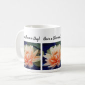 Mug Fleur d'aquarelle Lily d'eau orange (Devant gauche)