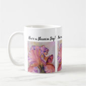 Mug Fleur d'aquarelle rose Iris (Gauche)