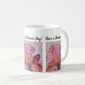 Mug Fleur d'aquarelle rose Iris (Devant droit)