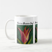 Mug Fleur d'aquarelle rouge orangé (Gauche)