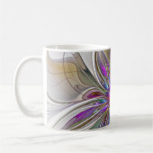 Mug Fleur d'art Abstrait, énergique et coloré (Gauche)