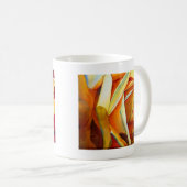 Mug Fleur d'art d'aquarelle rose jaune (Devant droit)